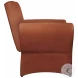 Liana Rust Orange Velvet Roll Arm Accent Chair