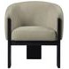 Valdez Beige Boucle Barrel Back Accent Chair