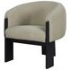 Valdez Beige Boucle Barrel Back Accent Chair