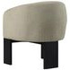 Valdez Beige Boucle Barrel Back Accent Chair