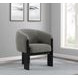 Valdez Mushroom Boucle Barrel Back Accent Chair