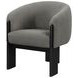 Valdez Mushroom Boucle Barrel Back Accent Chair