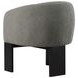Valdez Mushroom Boucle Barrel Back Accent Chair
