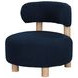 Zonie Blue Boucle Barrel Back Accent Chair