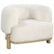 Lawler Ivory Boucle Barrel Back Accent Chair