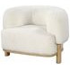 Lawler Ivory Boucle Barrel Back Accent Chair