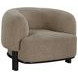 Lawler Brown Boucle Barrel Back Accent Chair