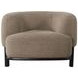 Lawler Brown Boucle Barrel Back Accent Chair