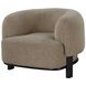 Lawler Brown Boucle Barrel Back Accent Chair