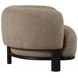 Lawler Brown Boucle Barrel Back Accent Chair