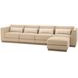 Portrait Toffee 5 Piece Modular Sectional with Pillow