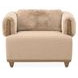 Portrait Toffee Upholstered Accent Chair with Pillow