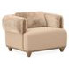 Portrait Toffee Upholstered Accent Chair with Pillow