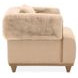 Portrait Toffee Upholstered Accent Chair with Pillow