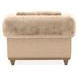 Portrait Toffee Upholstered Accent Chair with Pillow