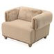 Portrait Toffee Upholstered Accent Chair with Pillow