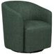 Mossbrook Green Upholstered Swivel Chair