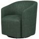 Mossbrook Green Upholstered Swivel Chair