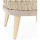 La Rachelle Lustre Upholstered Flame Accent Chair with Pillow