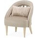 La Rachelle Lustre Upholstered Flame Accent Chair with Pillow