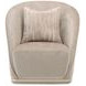 La Rachelle Lustre Upholstered Swivel Accent Chair with Pillow