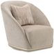La Rachelle Lustre Upholstered Swivel Accent Chair with Pillow