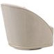 La Rachelle Lustre Upholstered Swivel Accent Chair with Pillow