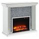 Noralie Silver 40" High Rectangular Electric Fireplace