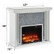 Noralie Silver 40" High Rectangular Electric Fireplace