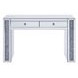 Noralie Silver and Gray 3 Drawer Vanity Desk