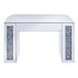Noralie White Upholstered Vanity Stool