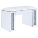 Noralie White Upholstered Vanity Stool
