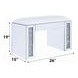 Noralie White Upholstered Vanity Stool