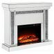 Noralie Silver 42" High Rectangular Electric Fireplace