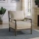Blanchett Beige And Natural Accent Chair