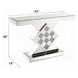 Noralie Silver and Gray Rectangular Console Table