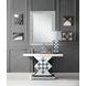 Noralie Silver and Gray Rectangular Console Table