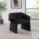 Ramsey Black Sloped Arm Accent Chair