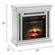 Noralie Silver and Gray 28" Fireplace