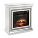 Noralie Silver and Gray Fireplace