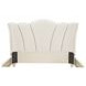 La Marisia Champagne Gold and Tranquil California King Upholstered Panel Bed with USB Charging