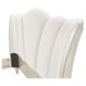 La Marisia Champagne Gold and Tranquil California King Upholstered Panel Bed with USB Charging