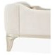 La Marisia Champagne Gold and Tranquil California King Upholstered Panel Bed with USB Charging