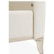 La Marisia Champagne Gold and Tranquil California King Upholstered Panel Bed with USB Charging