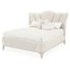 La Marisia Champagne Gold and Tranquil California King Upholstered Panel Bed with USB Charging