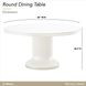 La Marisia Creamy Pearl 60" Round Dining Table
