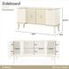 La Marisia Creamy Pearl Sideboard with Adjustable Shelves