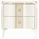 La Marisia Creamy Pearl 2 Drawer Nightstand