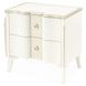 La Marisia Creamy Pearl 2 Drawer Nightstand