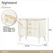 La Marisia Creamy Pearl 2 Drawer Nightstand